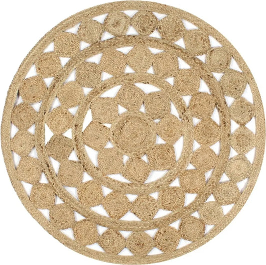  VidaXL Teppich Handgefertigt Jute Geflochten 120 Cm