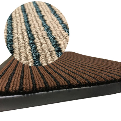  WEST & EAST Schmutzfangmatte - Braun-Schwarz 60 X 90 Cm - Fußabtreter - Sauberlaufmatte - Fußmatte - Bodenmatte - Türmatte - Fussmatte Innen Und Außen - Für Eingangsbereich - Rutschfest -Waschbar
