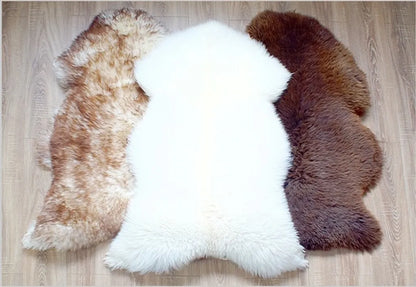  XXL Schaffell Lammfell Teppich Naturprodukt Pflanzlich Gegerbt Naturweiß 120-130 Cm Echtfell Fellteppich