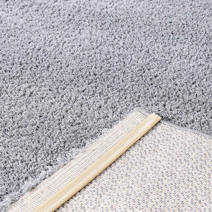  Teppich Wohnzimmer In Hell-Grau Flauschig Microfaser Dicht Gewebt-Weich, Maße:120x170 Cm